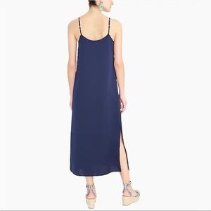NWT J.Crew Factory Slip Maxi Dress Navy Size XS